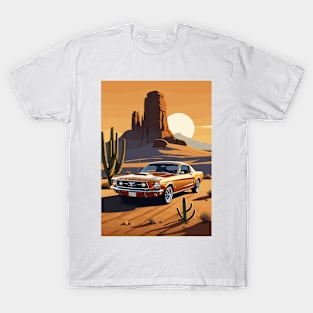 Muscle Car Desert Scene T-Shirt